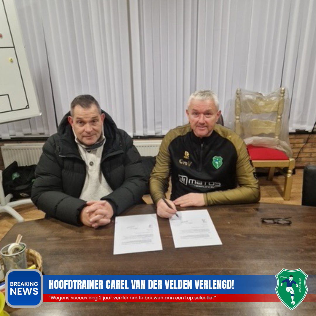 Nieuw contract voor Carel van der Velden!